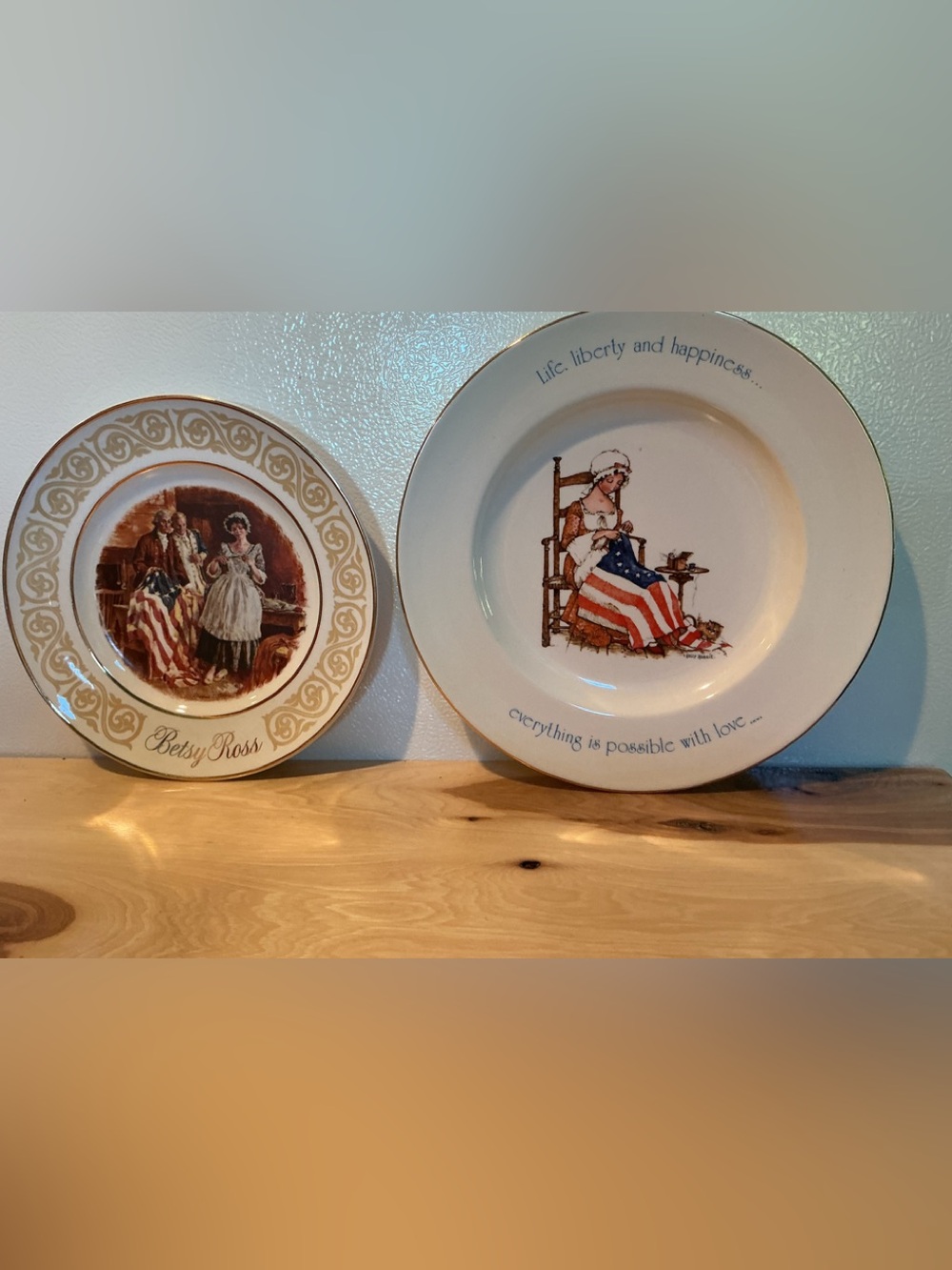 1970’s Pair of Vintage 4th of July Commemorative Plates